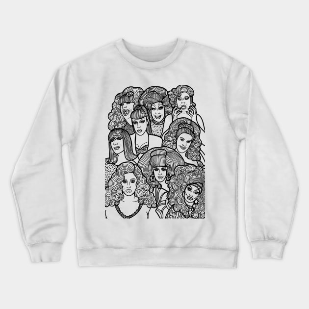 Drag ICONS Crewneck Sweatshirt by COLORaQUEEN